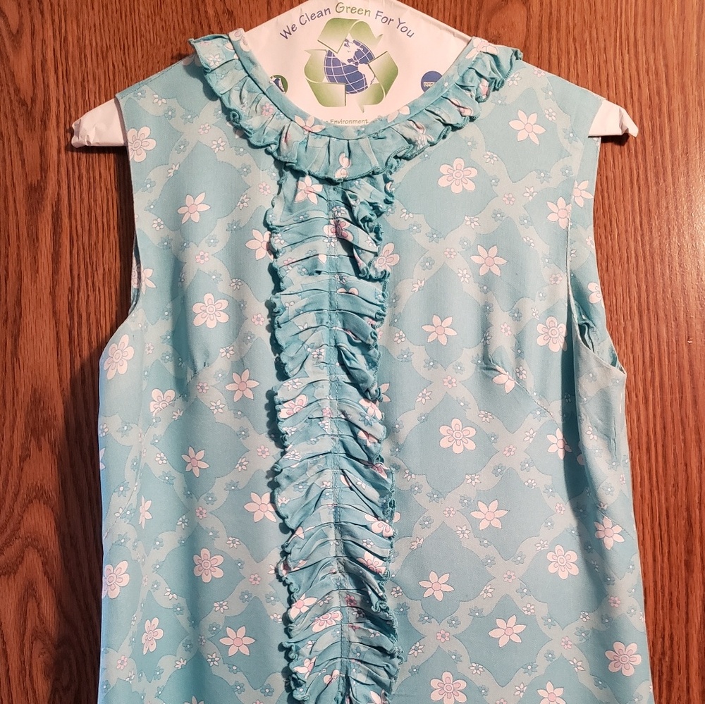 60s mod mini floral shift dress